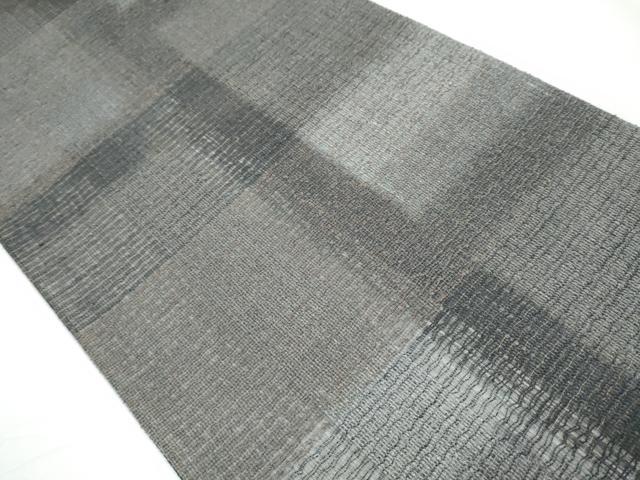 平和屋着物▽スリーシーズン 春夏秋 両面 六通柄袋帯 霞文 金糸 正絹 逸品 CAAY2776hy