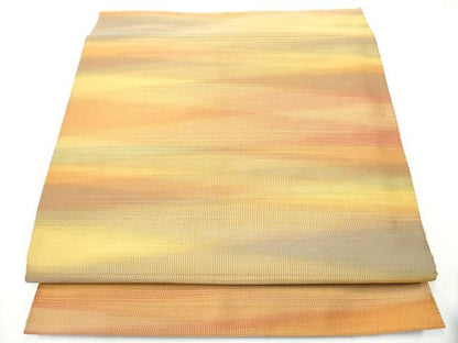 平和屋着物●爪掻き本綴れ 八寸名古屋帯 霞文 正絹 逸品 CAAY2787hy