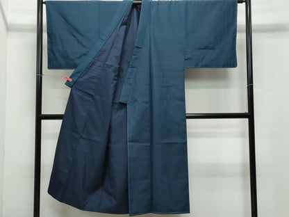 平和屋着物●男性 紬 アンサンブル 褐返色 正絹 逸品 未使用 CAAY2802vf