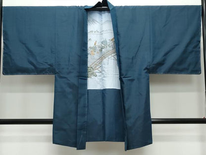 平和屋着物●男性 紬 アンサンブル 褐返色 正絹 逸品 未使用 CAAY2802vf