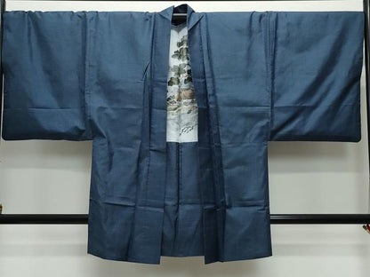 平和屋着物●男性　本場大島紬　アンサンブル　100亀甲　総詰め　正絹　逸品　CAAY2803vf