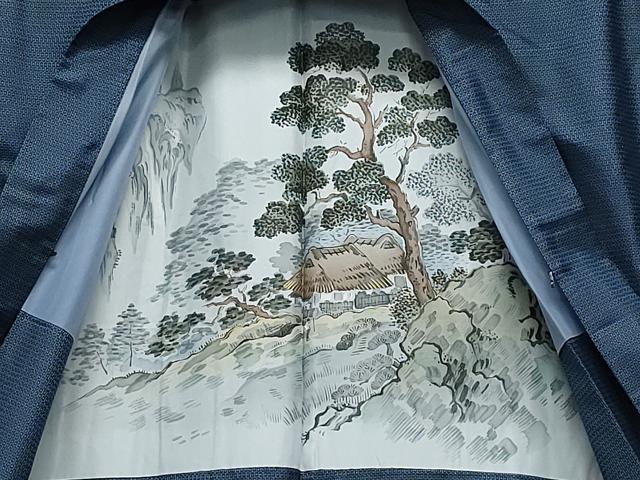平和屋着物●男性　本場大島紬　アンサンブル　100亀甲　総詰め　正絹　逸品　CAAY2803vf