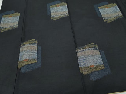平和屋着物●本場大島紬　7マルキ　色紙重ね文　正絹　逸品　CAAY2821vf