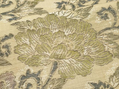 平和屋着物●上質な紬　花唐草文　正絹　逸品　CAAY2829vf