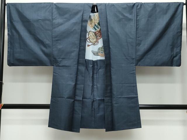 平和屋着物●男性　本場大島紬　アンサンブル　100亀甲　総詰め　正絹　逸品　CAAY2830vf