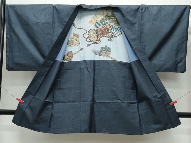 平和屋着物●男性　本場大島紬　アンサンブル　100亀甲　総詰め　正絹　逸品　CAAY2830vf
