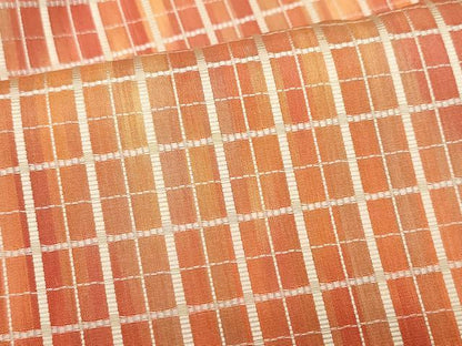 平和屋着物●上質なお召 吉野間道 正絹 逸品 CAAY2850vf