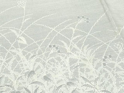 平和屋着物●訪問着 紬地 草花文 正絹 逸品 CAAY2852vf
