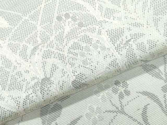 平和屋着物●訪問着 紬地 草花文 正絹 逸品 CAAY2852vf