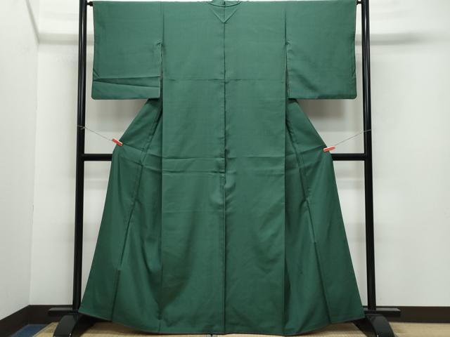 平和屋着物●上質な紬　色無地　天鵞絨色　正絹　逸品　CAAY2868vf