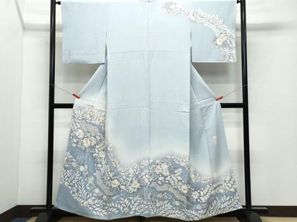 平和屋着物●越後十日町の一流染匠 桐屋・翠山工房 訪問着 辻が花 暈し染め 正絹 逸品 CAAY2887vf