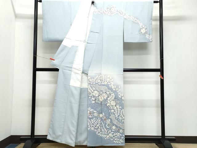 平和屋着物●越後十日町の一流染匠 桐屋・翠山工房 訪問着 辻が花 暈し染め 正絹 逸品 CAAY2887vf
