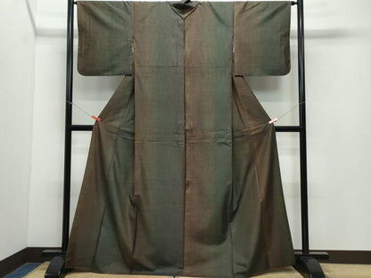 平和屋着物●本場大島紬 9マルキ 霞文 正絹 逸品 CAAY2890vf