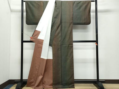 平和屋着物●本場大島紬 9マルキ 霞文 正絹 逸品 CAAY2890vf