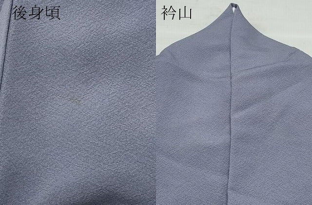 平和屋着物●ファッションデザイナー 花井幸子 色無地 鳩羽色 正絹 逸品 CAAY2914vf