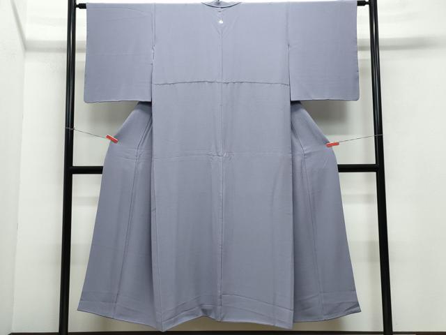 平和屋着物●ファッションデザイナー 花井幸子 色無地 鳩羽色 正絹 逸品 CAAY2914vf