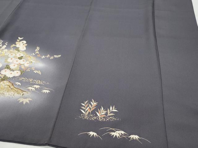 平和屋着物●訪問着 屏風草花文 金彩 鈴乃屋扱い 正絹 逸品 CAAY2927vf