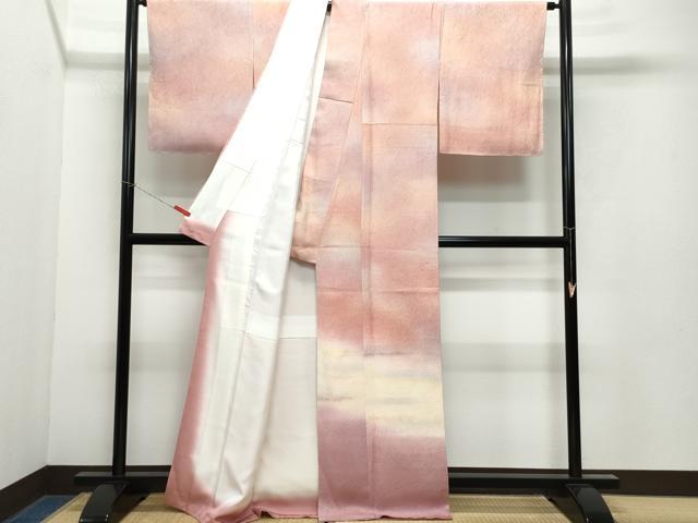 平和屋着物●紙芸創作者・横山優 和紙 訪問着 霞文 正絹 逸品 CAAY2936vf