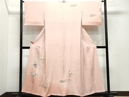 平和屋着物●訪問着 童子遊び花文 正絹 逸品 CAAY2946vf