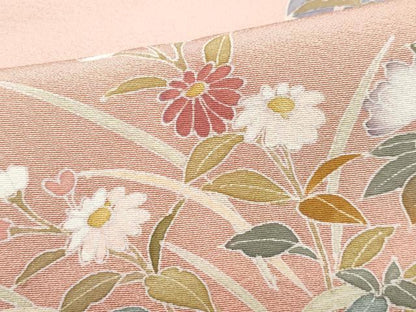 平和屋着物●訪問着 童子遊び花文 正絹 逸品 CAAY2946vf