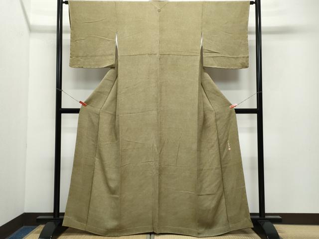 平和屋着物●江戸小紋　作家物　鮫小紋柄　銀座おおぎ屋扱い　正絹　逸品　CAAY2948vf