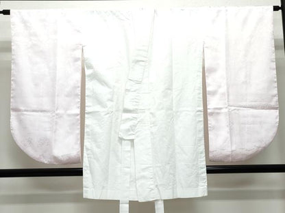 平和屋着物●小振袖 二尺袖・半襦袢セット 草花文 洗える着物 CAAY2973vf
