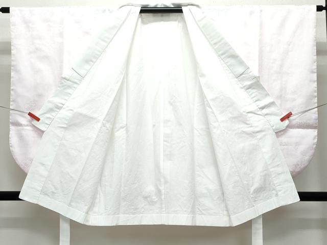 平和屋着物●小振袖 二尺袖・半襦袢セット 草花文 洗える着物 CAAY2973vf