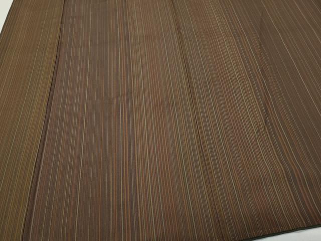 平和屋着物●上質な小紋 伝統工芸 縞友禅 反端付き 正絹 逸品 CAAY2980vf