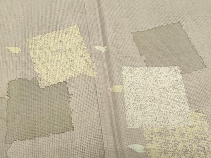 平和屋着物●訪問着　本場染大島紬　色紙重ね舞花弁　正絹　逸品　CAAY2984vf