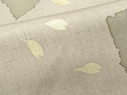 平和屋着物●訪問着　本場染大島紬　色紙重ね舞花弁　正絹　逸品　CAAY2984vf