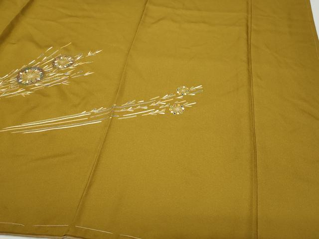 平和屋着物●訪問着　吉祥草花文　金彩　正絹　逸品　CAAY2990vf