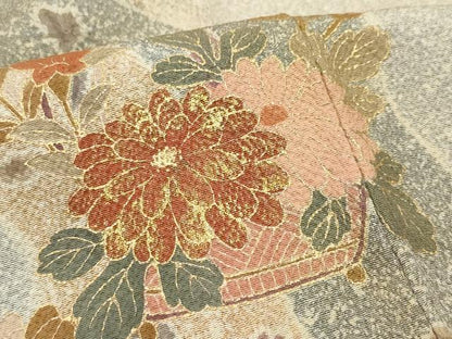 平和屋着物●訪問着　花籠文　金彩　鬼しぼ縮緬　やまと誂製　正絹　逸品　CAAY2994vf