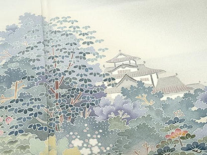 平和屋着物●本加賀友禅作家　浅野冨治男　色留袖　風景草木文　暈し染め　正絹　逸品　CAAY3004vf