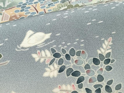平和屋着物●本加賀友禅作家　浅野冨治男　色留袖　風景草木文　暈し染め　正絹　逸品　CAAY3004vf