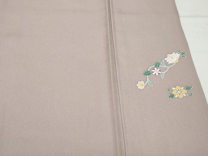 平和屋着物●京の名門 じゅらく謹製 帝王紫(古代帝王紫) 訪問着 刺繍 正倉院花文 金彩 正絹 逸品 CAAY3009vf