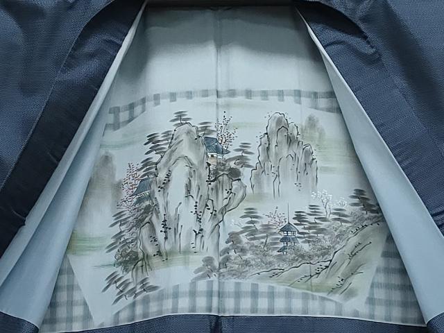 平和屋着物●男性　本場大島紬　アンサンブル　100亀甲　総詰め　正絹　逸品　CAAY3012vf