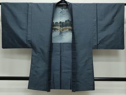 平和屋着物●男性　本場大島紬　アンサンブル　亀甲柄　正絹　逸品　CAAY3013vf