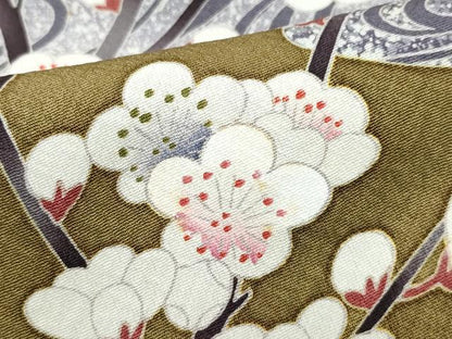 平和屋着物●色留訪問着 飛田賢翔 鴛鴦流水枝花文 正絹 逸品 CAAY3019vf