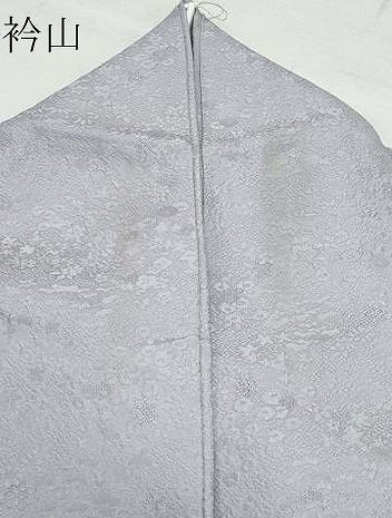 平和屋着物●上質な色無地 草花地紋 薄色 正絹 逸品 CAAY3026vf