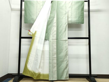 平和屋着物●結城紬 80亀甲 霞文 やまと誂製 証紙付き 正絹 逸品 CAAY3027vf
