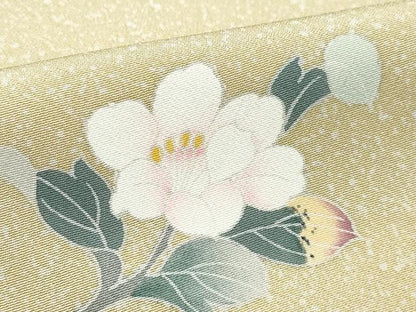 平和屋着物●訪問着 友禅 枝花文 たたき染め 正絹 逸品 CAAY3031vf