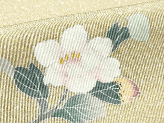 平和屋着物●訪問着 友禅 枝花文 たたき染め 正絹 逸品 CAAY3031vf