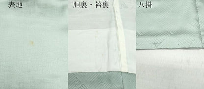 平和屋着物●訪問着　扇面糸巻き飛鶴草花文　暈し染め　金彩　正絹　逸品　CAAY3053vf