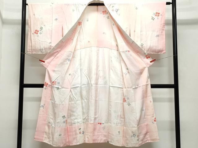 平和屋着物●長襦袢　無双仕立て　草花文　正絹　逸品　CAAY3060vf