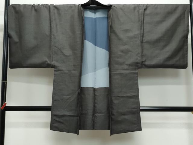 平和屋着物●男性　紬　アンサンブル　100亀甲　正絹　逸品　CAAY3065vf