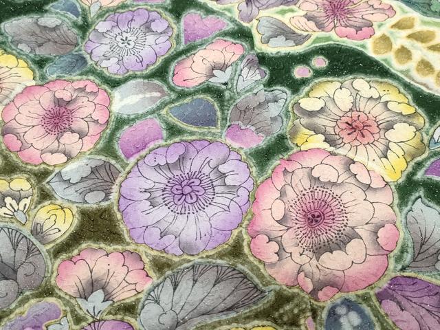 平和屋着物●豪華振袖 辻が花 銀通し地 正絹 逸品 CAAY3068vf