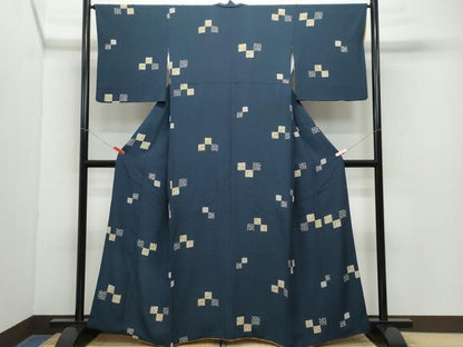 平和屋着物●上質な小紋 番傘 金彩 正絹 逸品 CAAY3089vf