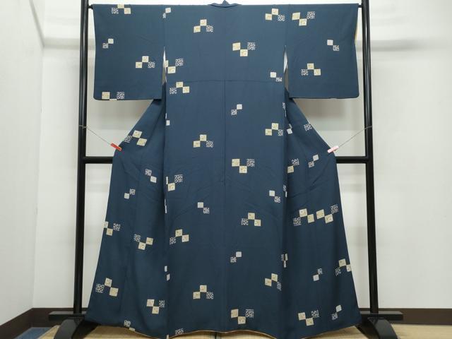 平和屋着物●上質な小紋 番傘 金彩 正絹 逸品 CAAY3089vf