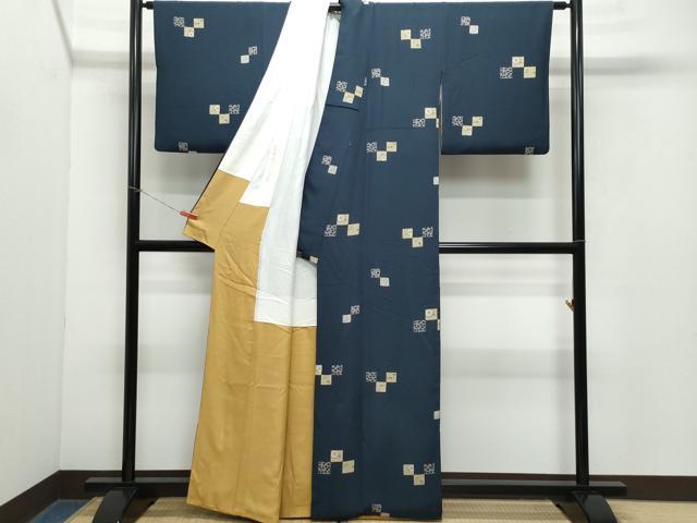 平和屋着物●上質な小紋 番傘 金彩 正絹 逸品 CAAY3089vf