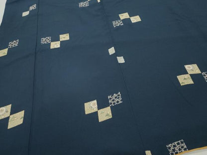 平和屋着物●上質な小紋 番傘 金彩 正絹 逸品 CAAY3089vf